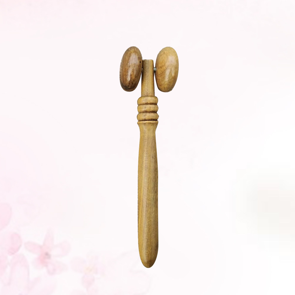 Face Massager - 1Pcs 페이스 롤러 우드 마사지기 인체