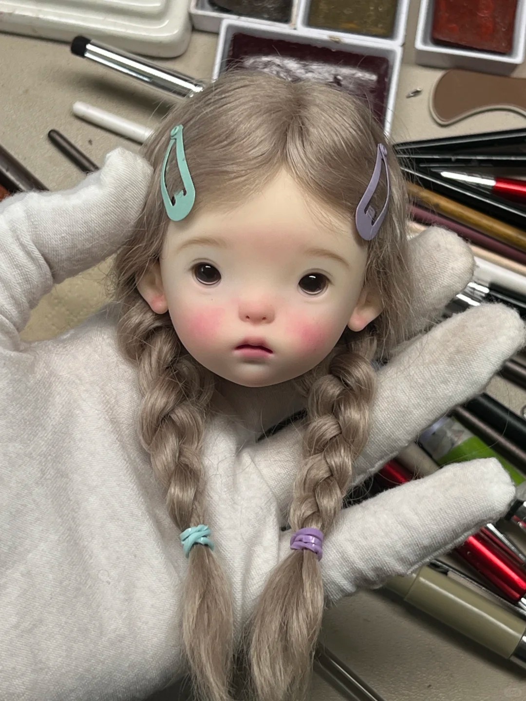 Just Beauty Makeup - SD BJD 인형 1/6 Landoudou 머리