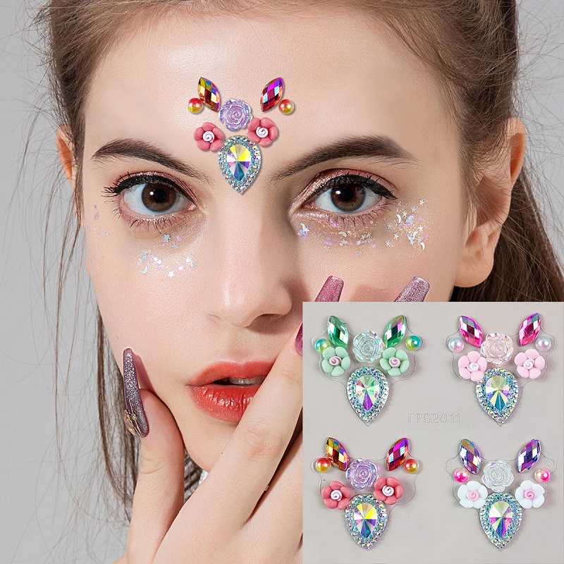 Beauty Gems Makeup - 얼굴 축제를위한 새로운 3D 라인 석