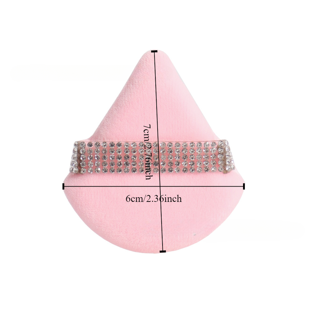 3Pcs 핑크 삼각형 파우더 퍼프 페이스 소프트 메이크 - Beauty Gems Makeup 리뷰 및 가격