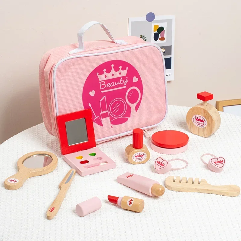 여아용 아름다운 메이크업 세트, 미용 시뮬레이션, 나무 - Makeup Beauty Set 리뷰 및 가격