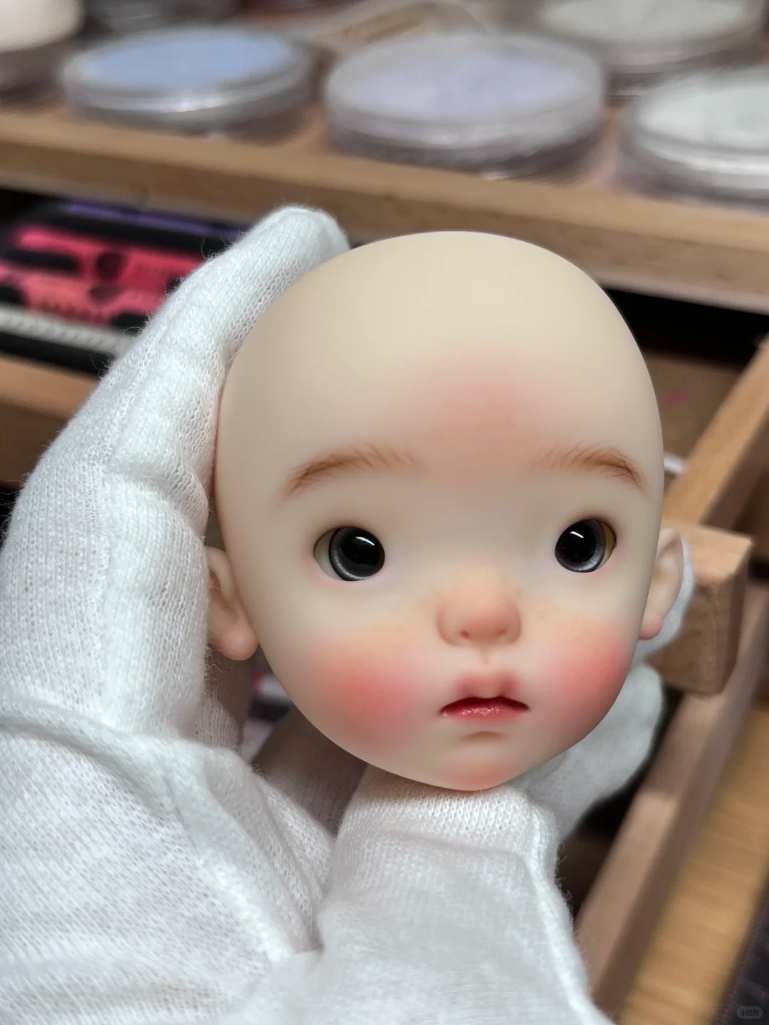 1/6 스케일 SD BJD 인형 머리 - doudou  - Just Beauty Makeup 리뷰 및 가격