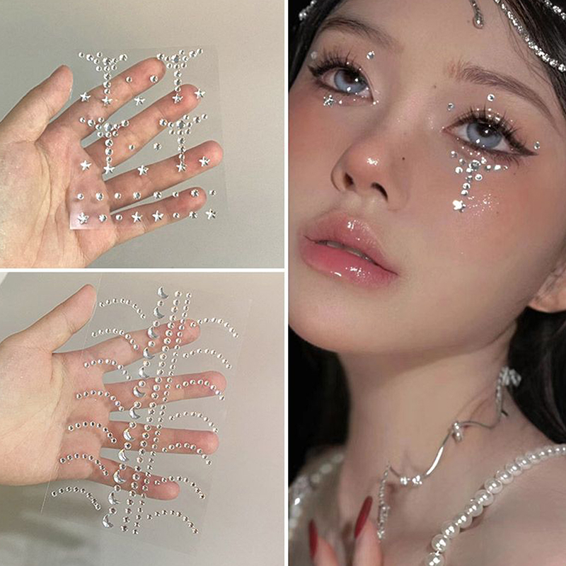 DIY 눈 얼굴 셀프 접착식 메이크업 임시 타투 뷰티  - Beauty Gems Makeup 리뷰 및 가격