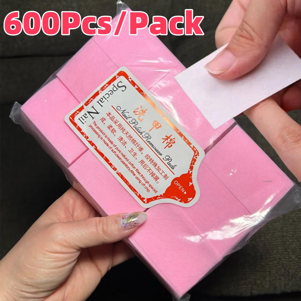 600개/팩 보풀 없는 면 패드 네일 폴리쉬 리무버 와 - Beauty For You Makeup 리뷰 및 가격