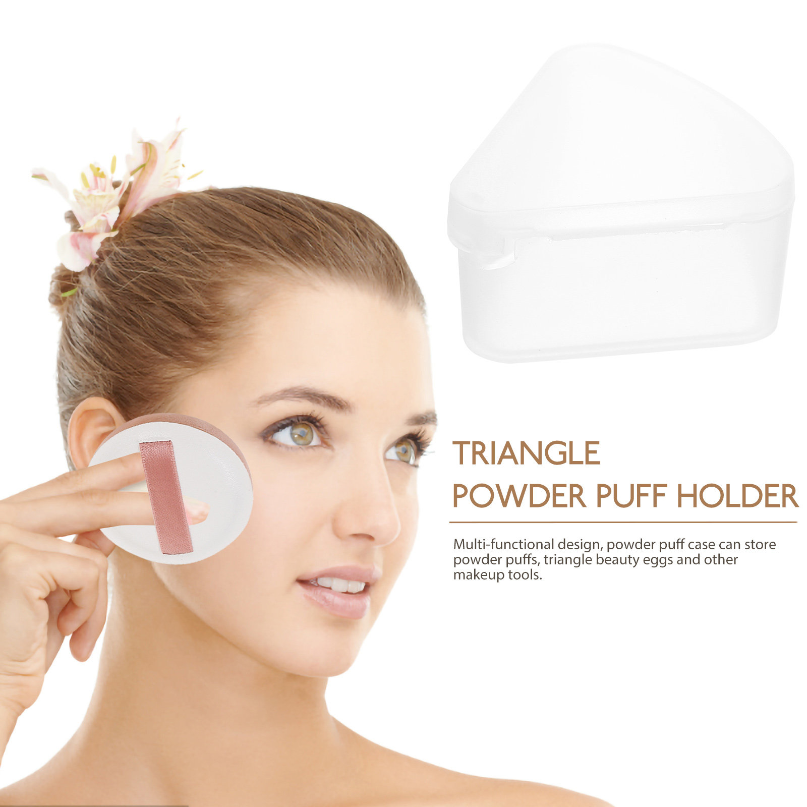 6Pcs 삼각형 파우더 퍼프 케이스 공간 절약 메이크업 - Beauty For You Makeup 리뷰 및 가격