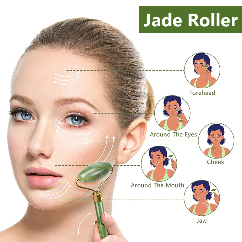 천연 옥 롤러 페이스 괄사 마사지기 페이스 롤러 리프팅 - Face Massager 리뷰 및 가격