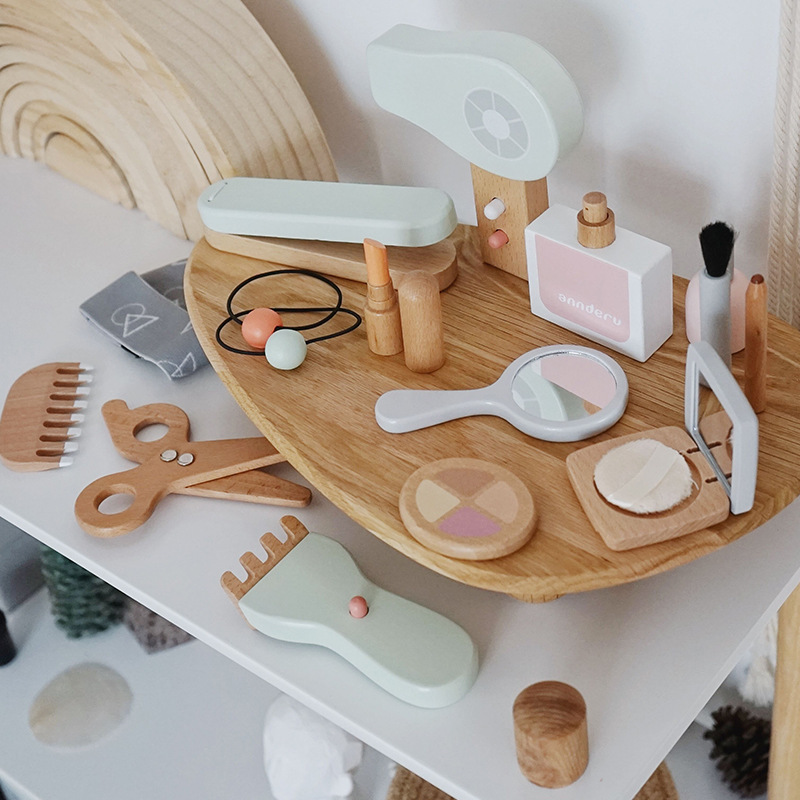 새로운 어린이 나무 시뮬레이션 메이크업 장난감 세트 몬 - Beauty Makeup Gift Sets 리뷰 및 가격