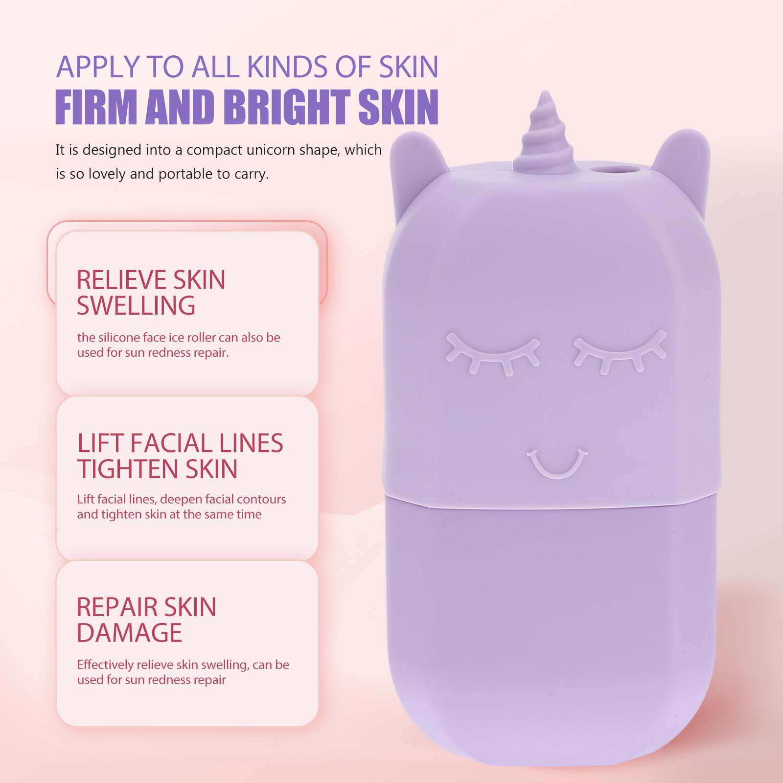 실리콘 페이스 컴팩트 유니콘 모양 피부 마사지 아이스  - Face Massager 리뷰 및 가격