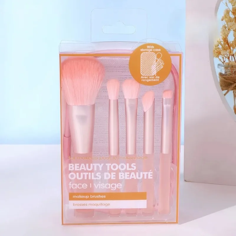 5종 메이크업 브러쉬 세트, 초극세사 파우더 블러셔 브 - Beauty Makeup Gift Sets 리뷰 및 가격