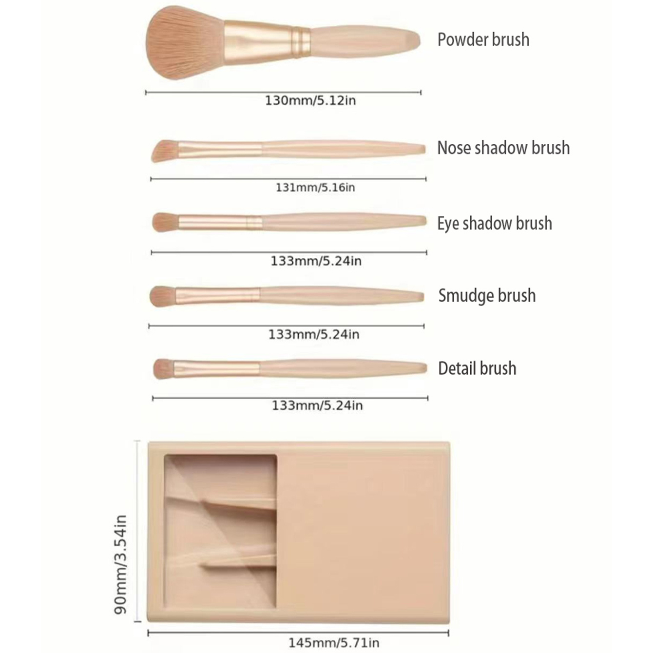 거울과 케이스 접이식 상자 스토리지 메이크업 브러쉬 세 - Makeup Beauty Set 리뷰 및 가격