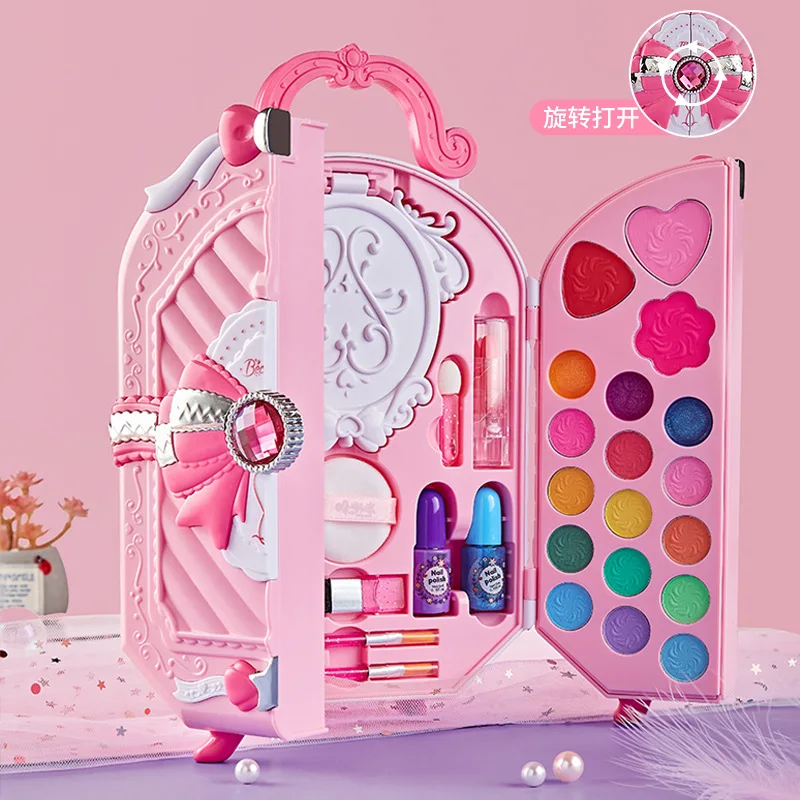 소녀를위한 안전한 화장품 장난감 공주 화장품 아이 섀도 - Beauty Makeup Gift Sets 리뷰 및 가격