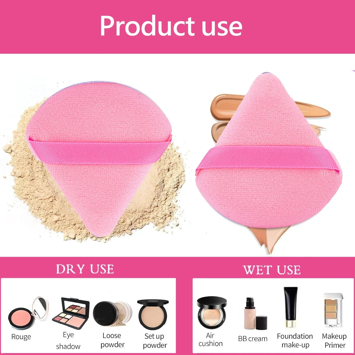 메이크업 브러쉬 및 스펀지 세트, 핑크 메이크업 퍼프, - Beauty Makeup Gift Sets 리뷰 및 가격