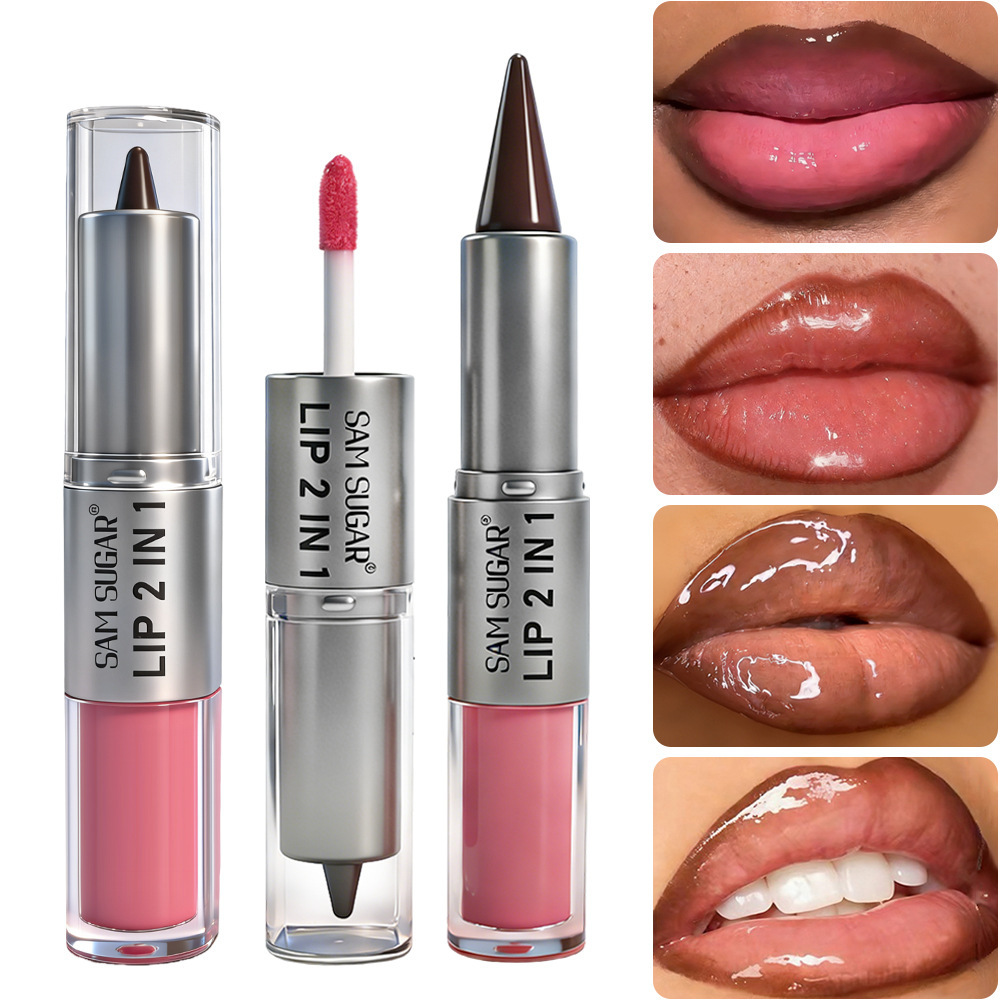 2 in 1 립 라이너 & 립 글로스, 듀얼 엔드 하이 - Lip Gloss Plumping 리뷰 및 가격