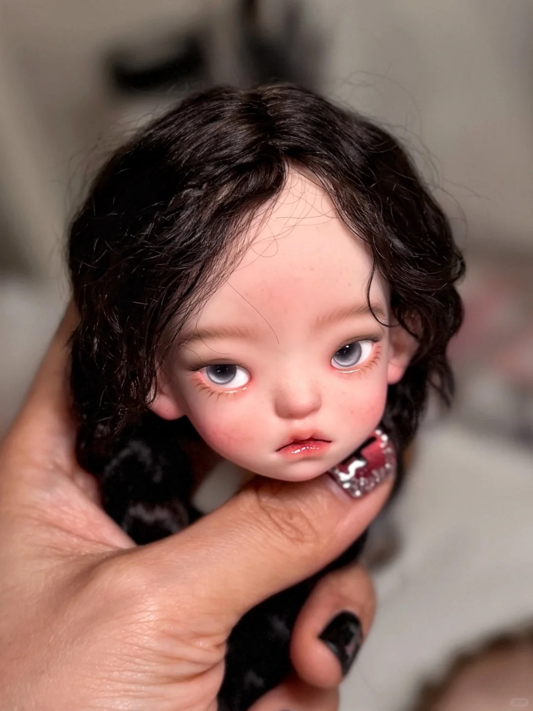 새로운 SD BJD 인형 1/6 바이루 소녀 머리 앰버 - Just Beauty Makeup 리뷰 및 가격